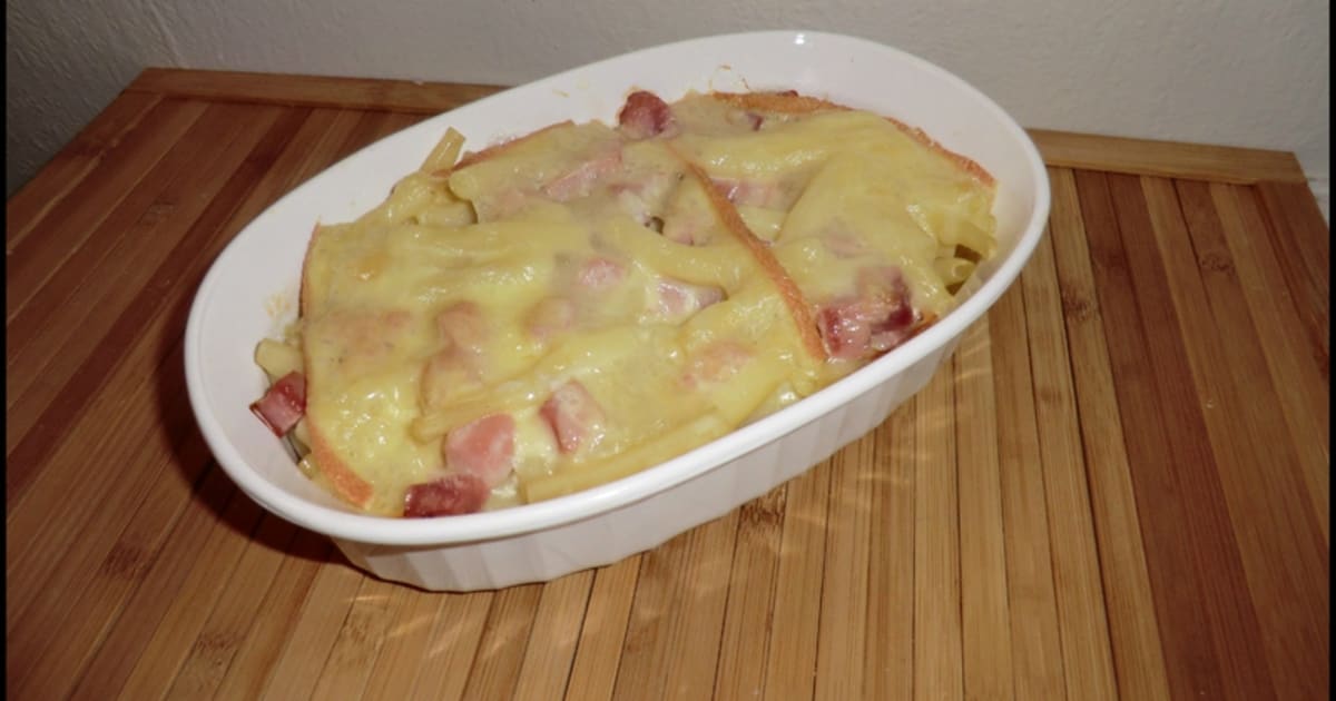 Gratin de pâtes à la raclette - Recette par Claire BV