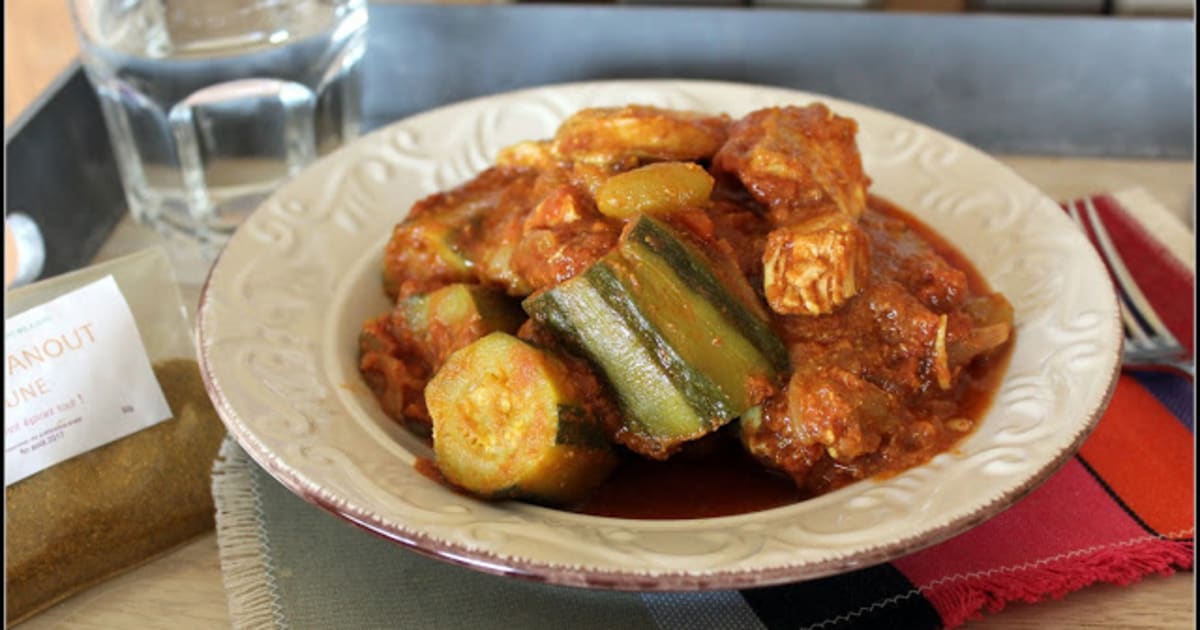 Tajine express de poulet au ras el hanout jaune Recette par