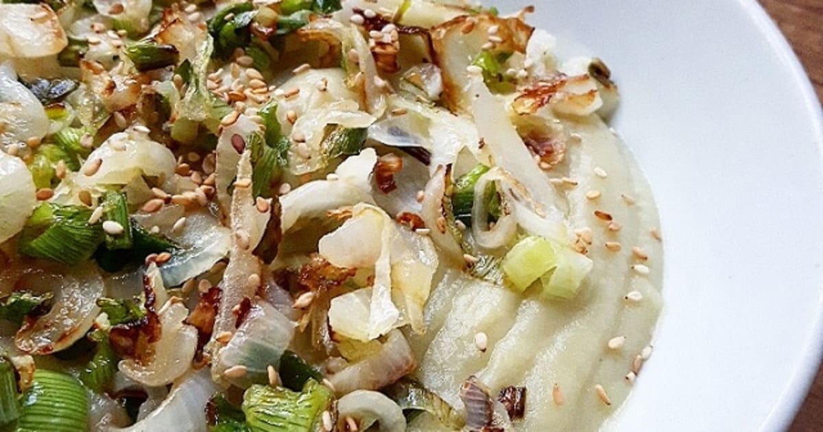 Purée aubergine, pomme de terre et sésame - Recette par Gratinez