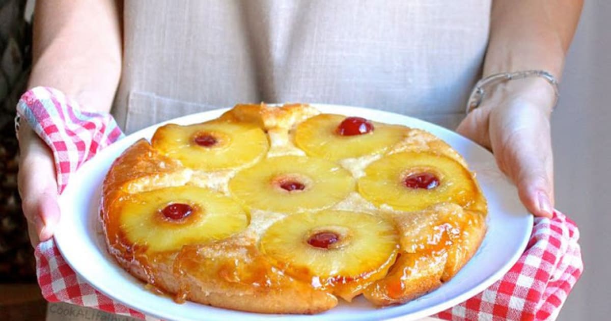 Gateau Renverse A L Ananas Sans Oeuf Et Sans Lactose Recette Par Cook A Life By Maeva