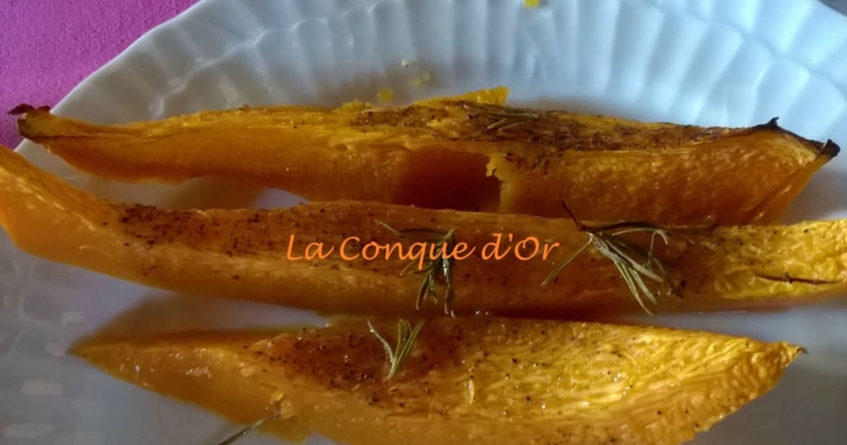 Courge rouge rôtie au four - Recette par la conque d'or
