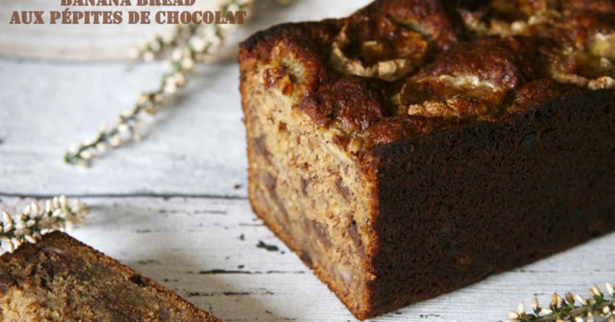 Banana Bread Au Pepites De Chocolat Recette Par Dans La Cuisine De Gin