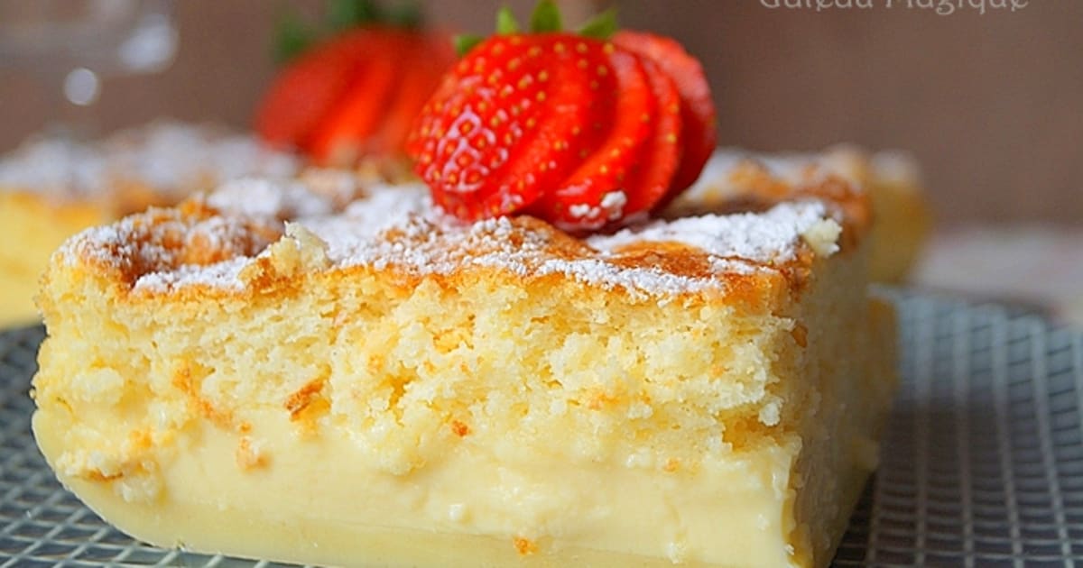 Gateau Magique A La Vanille Recette Par Auxdelicesdupalais