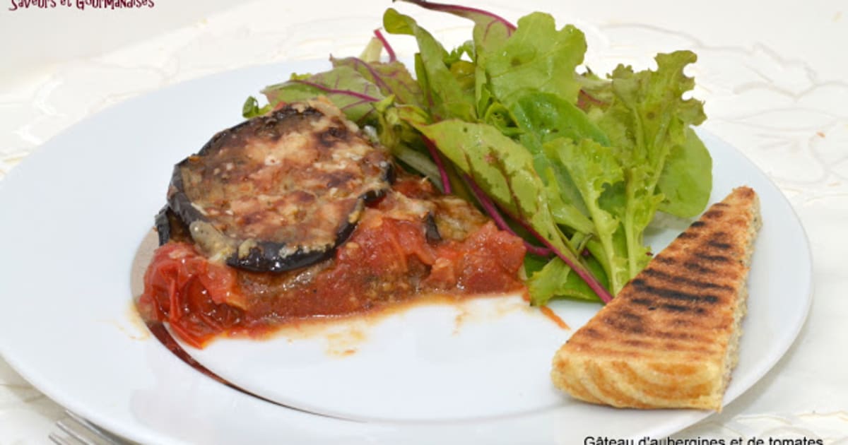 Gateau D Aubergines Aux Tomates Cerise Basilic Et Parmesan Recette Par Nadji