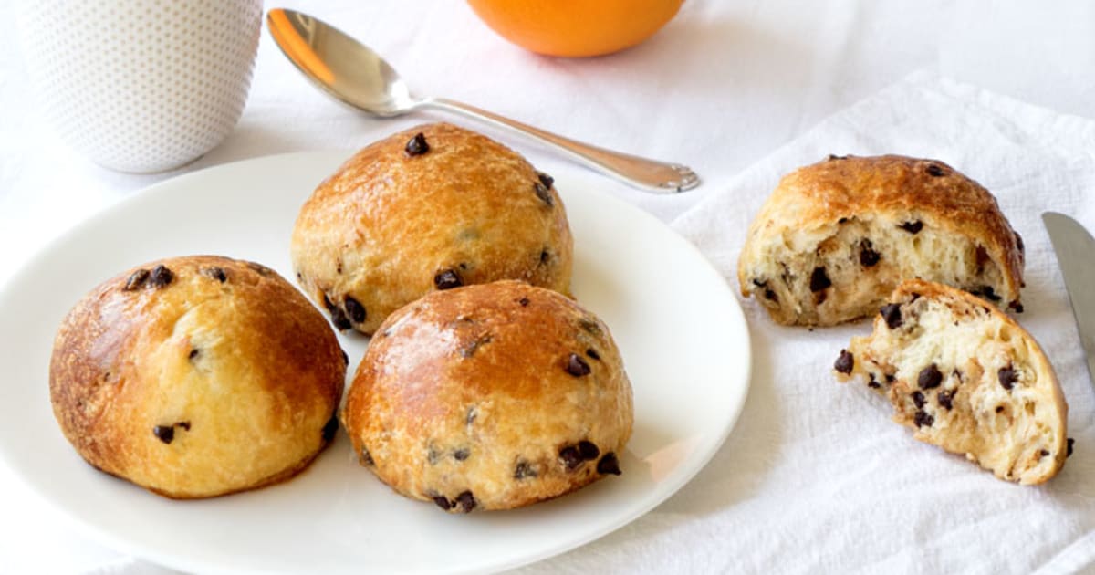 Petites brioches aux pépites de chocolat pour le petit déj' (recette pas à  pas) - Recette par Empreinte Sucree