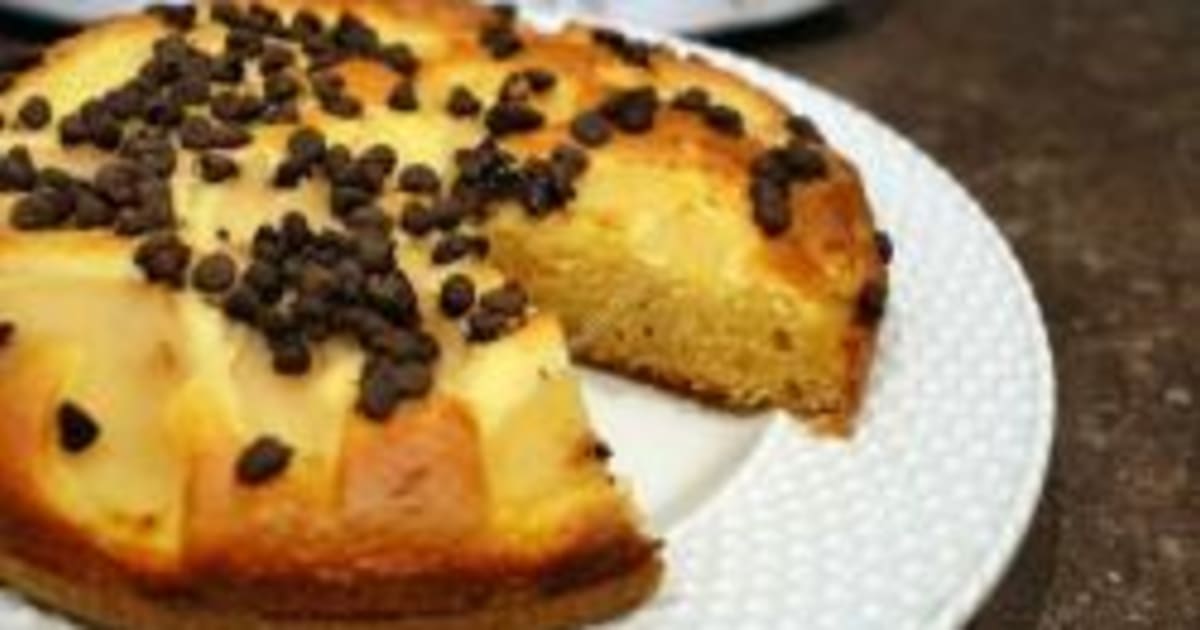 Gateau Aux Poires Et Pepites De Chocolat Au Thermomix Facile Et Rapide Recette Par Omothermix