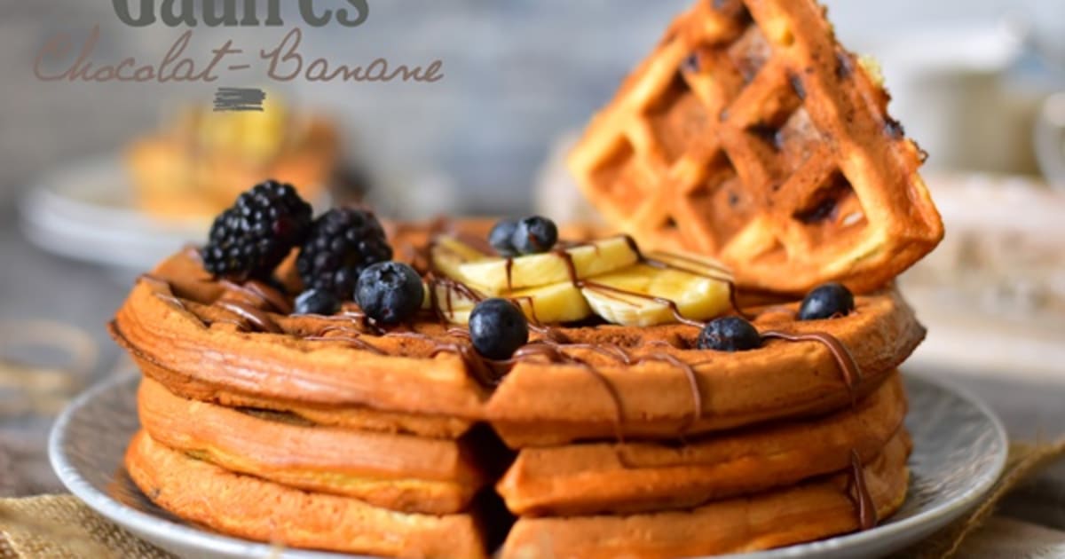 Camille cuisine: Gauffres bananes et chocolat