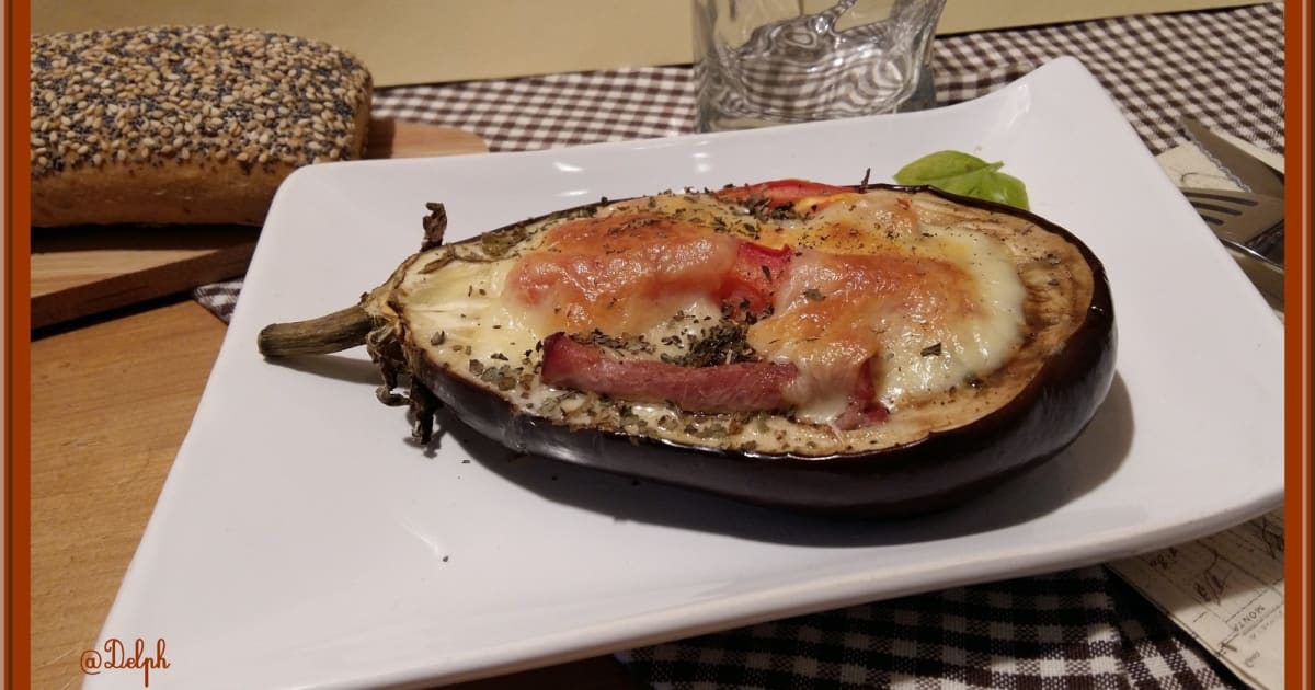 Aubergines farcies au Bacon et à la Tomate Recette par Oh la gourmande