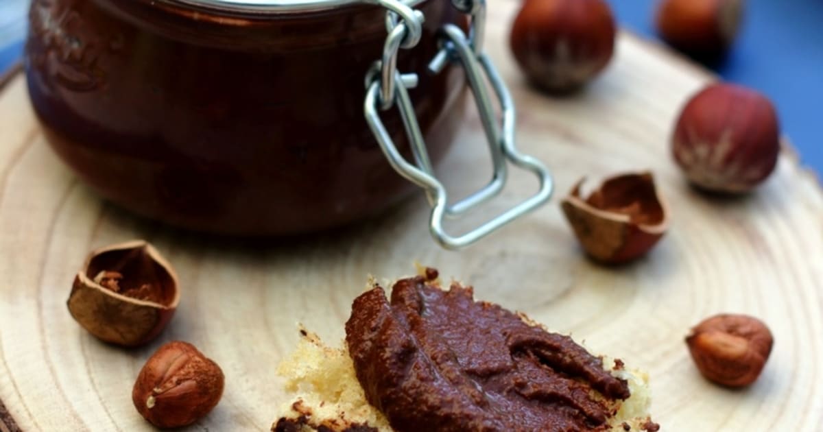 Pâte à tartiner au chocolat et noisettes - Amandine Cooking