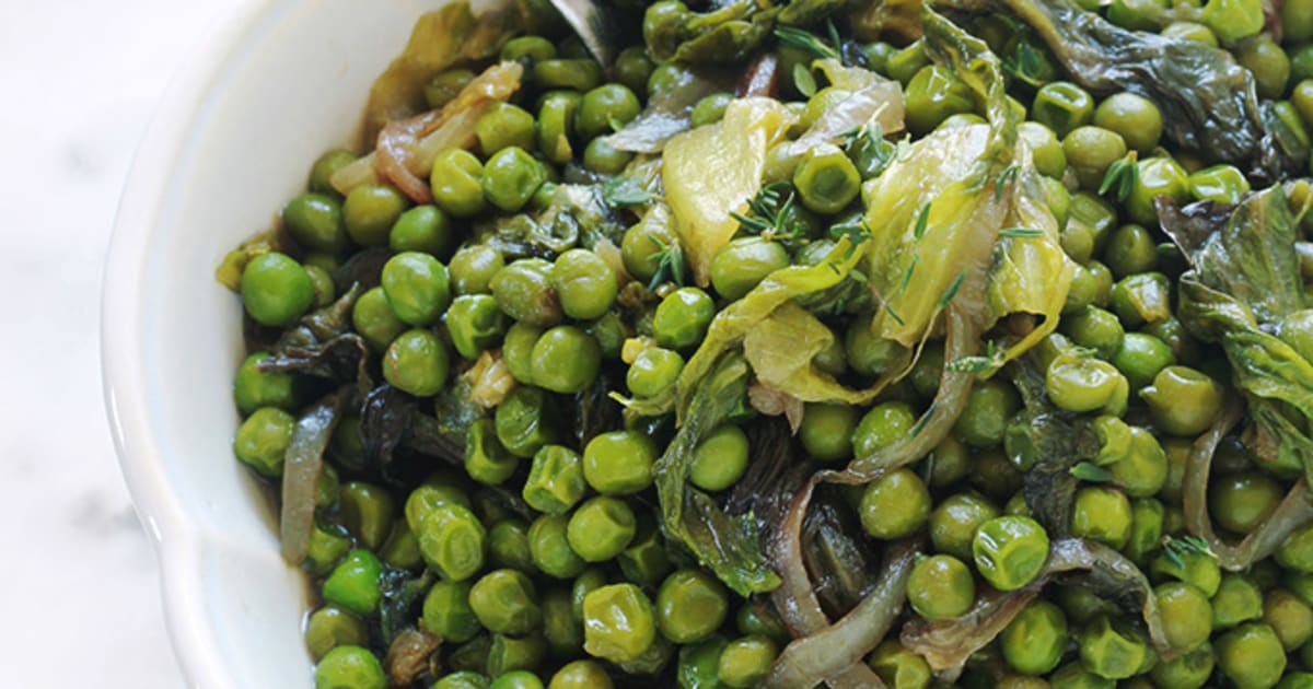 Petits pois à la française, plat rapide Recette par Cuisine Culinaire