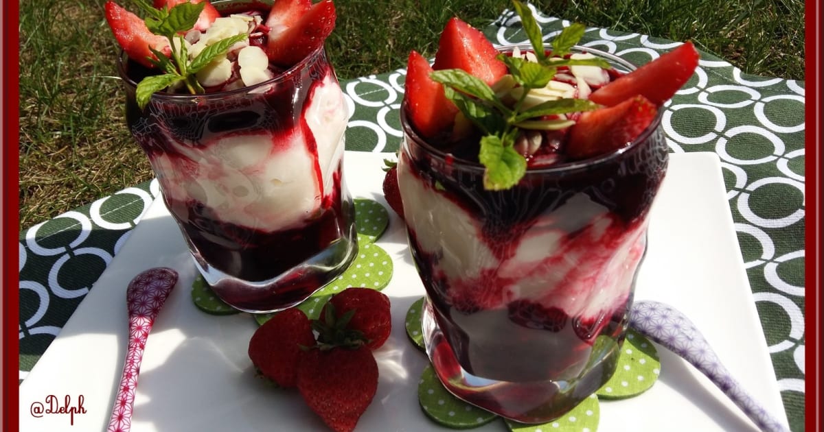 Recette Mousse de Mascarpone à la purée de fraise