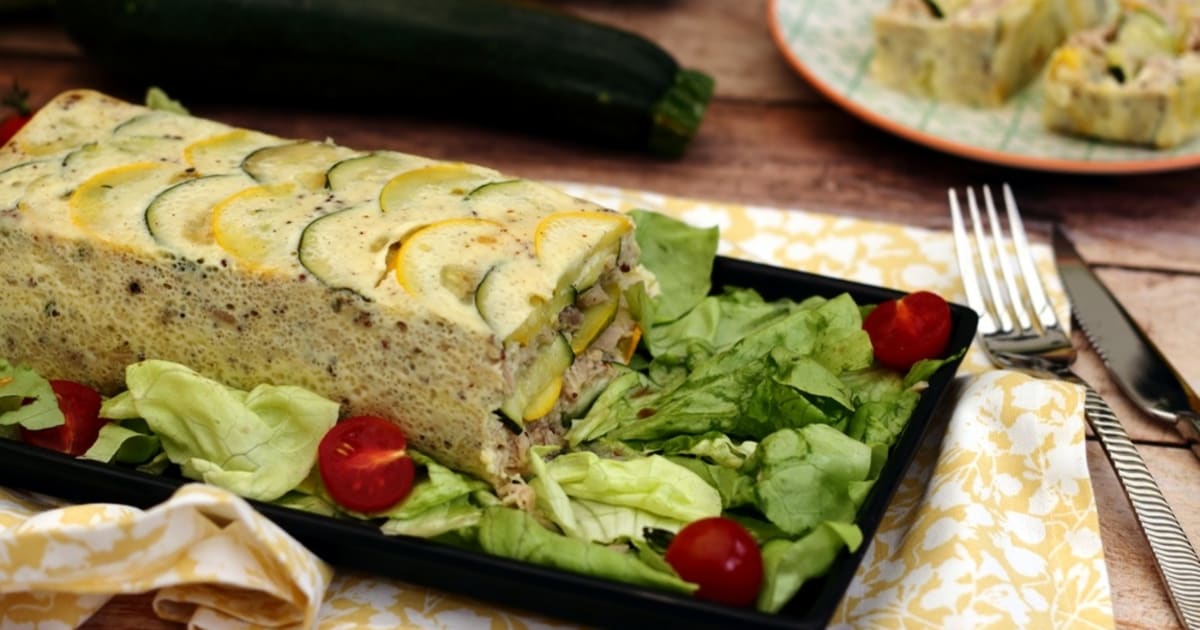 Terrine aux courgettes et thon Recette par Amandine Cooking