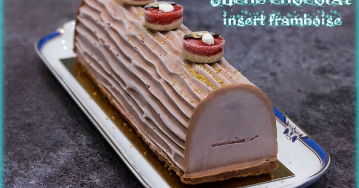Buche Au Chocolat Insert Framboise Recette Par Quelques Grammes De Gourmandise