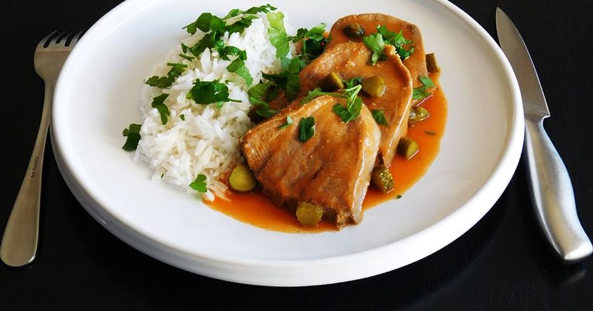 Langue de boeuf et sa sauce piquante tomatée Recette par Cooking & Cakes