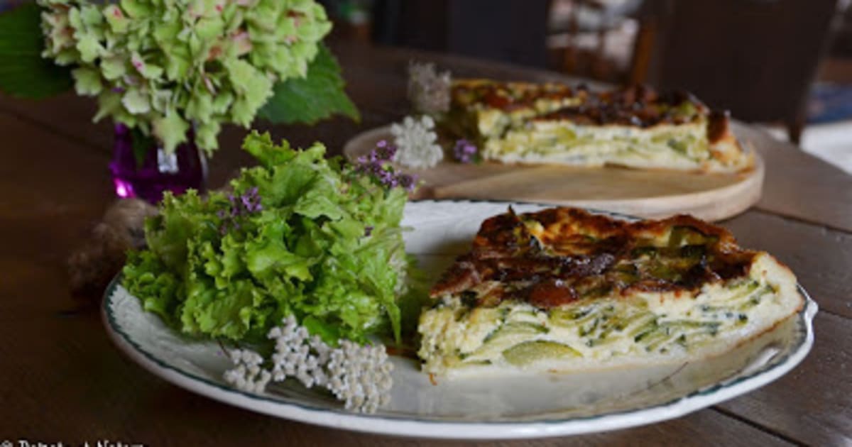 Tarte Feuilletee Aux Courgettes Et A La Fourme D Ambert Recette Par Popote Et Nature