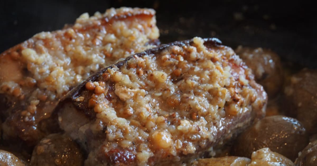 Lard rôti cuit en cocotte Recette par Anne Hélène