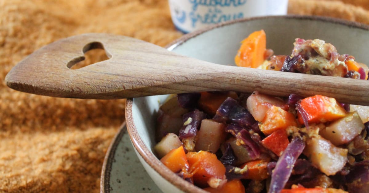 Compotée de légumes d’hiver au yaourt grec Recette par AdelePomme