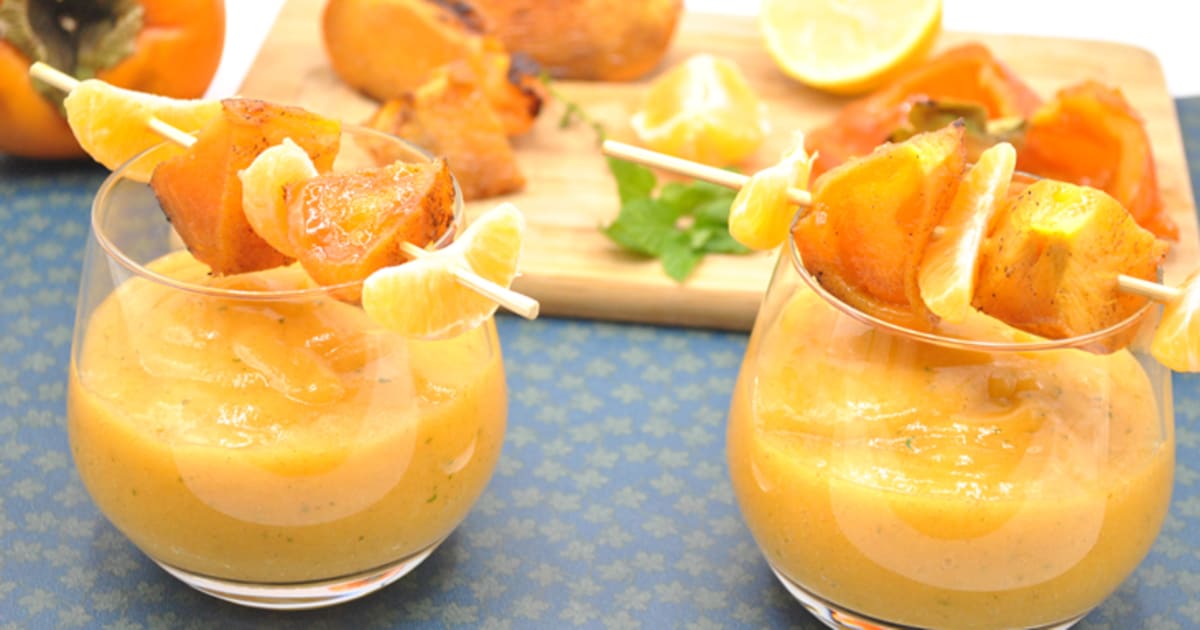 Smoothie kaki et pommes - Recette par Ramène La Popotte