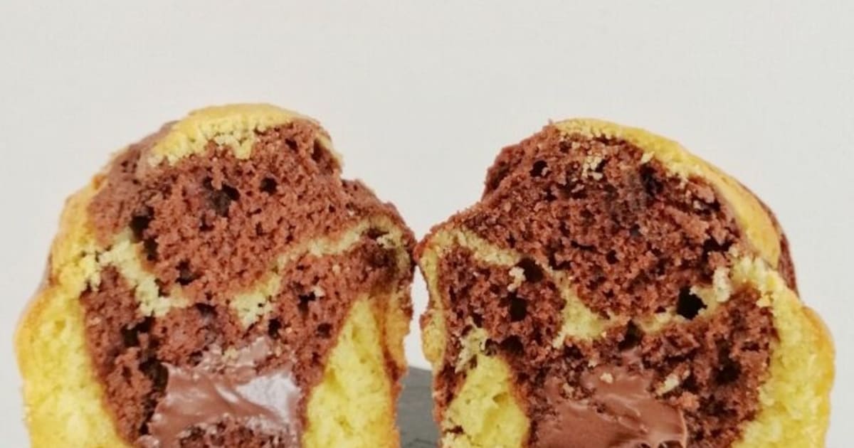 Petits gâteaux marbrés au nutella au companion — companionetmoi