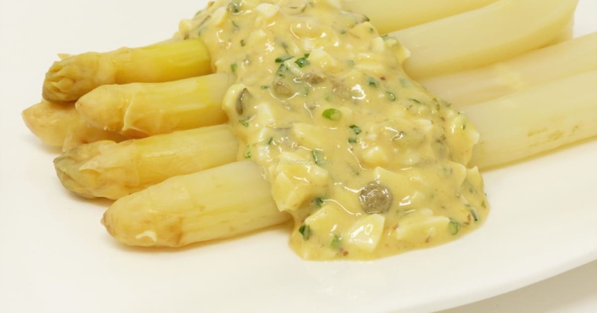 Asperges blanches sauce gribiche Recette par PHILANDCOCUISINE
