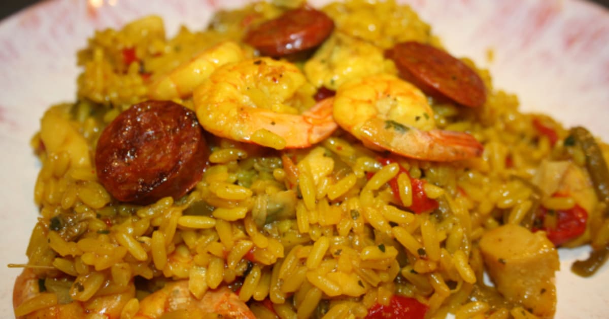 Paella aux couleurs du Pays Basque Recette par Christopher Humbert