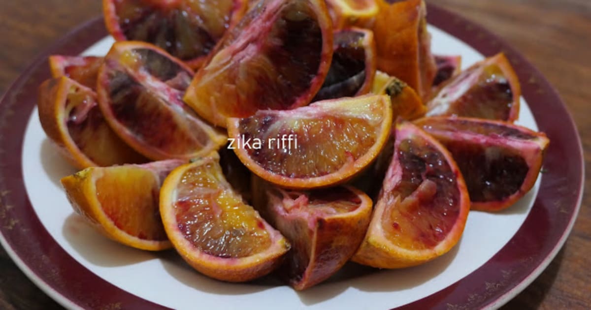 Oranges sanguines façon DjefS'hour et dessert ramadan Recette par Zika