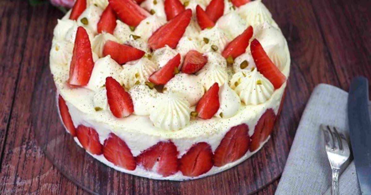 Fraisier Pistache Mascarpone Inspire De Cedric Grolet Et Carl Marletti Recette Par Delf745