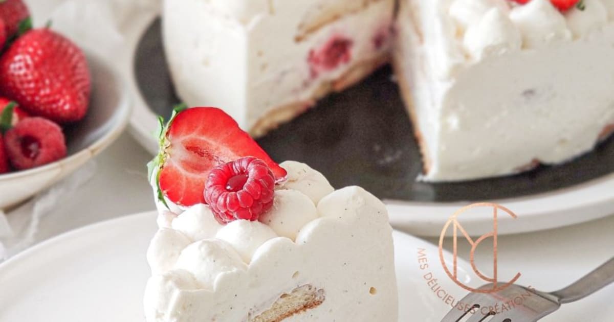 Gateau Nuage Fraise Framboise Recette Par Mes Delicieuses Creations Gateau Nuage Fraise Framboise Recette Par Mes Delicieuses Creations