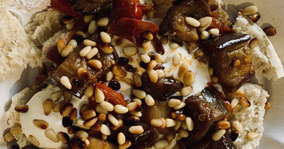 Fatteh d’aubergines de Julie Andrieu Recette par passeportpourlacuisine
