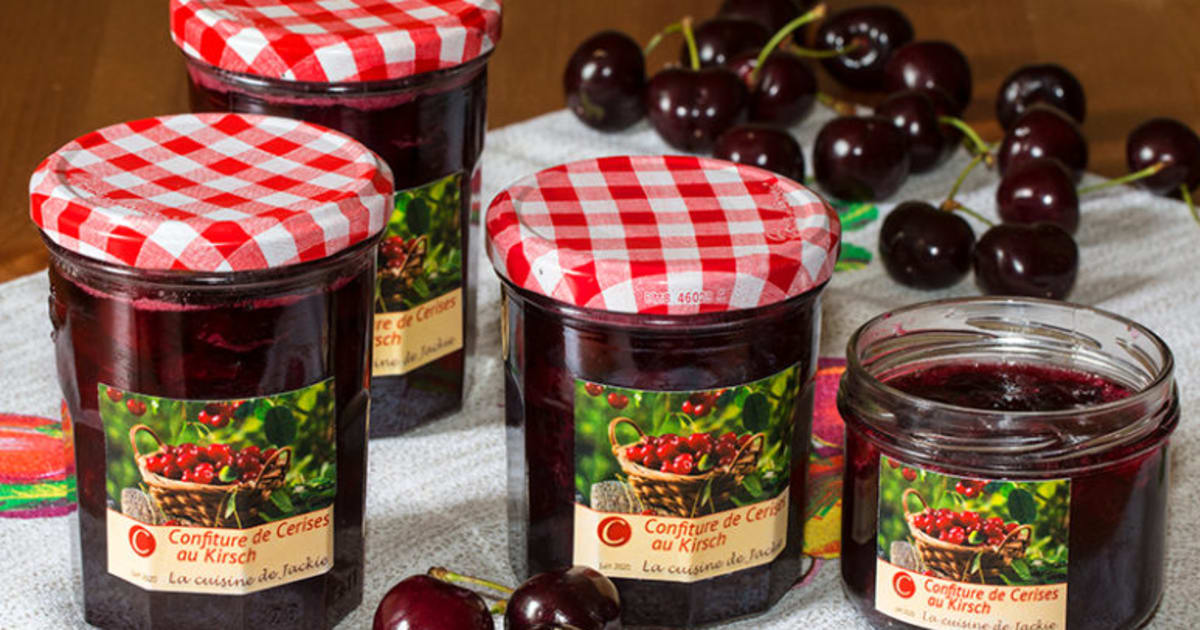 confiture de cerises noires au kirsch recette par jackie