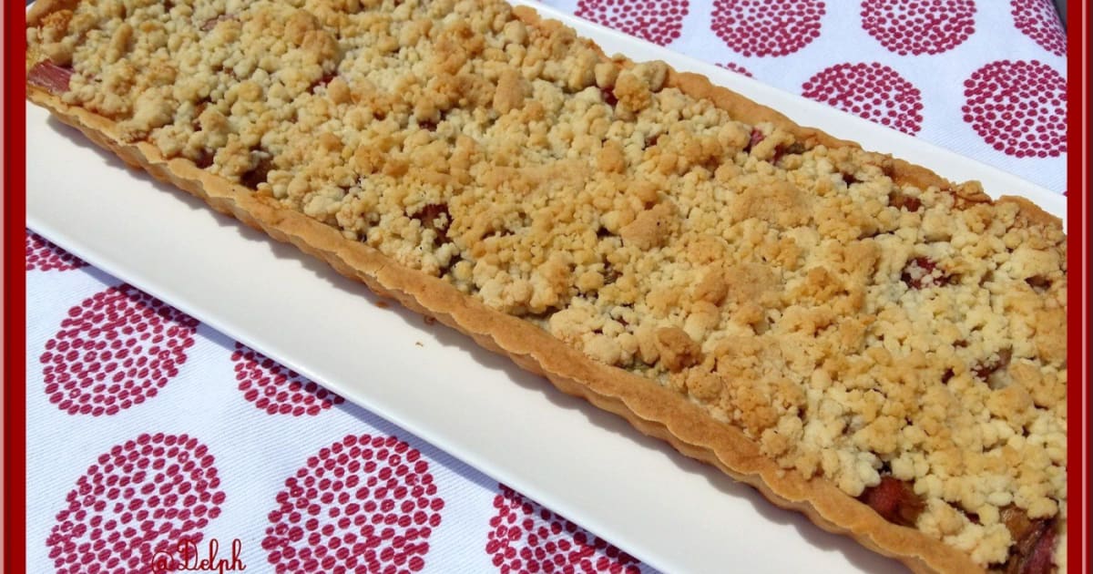 Tarte Rhubarbe En Crumble Recette Par Oh La Gourmande