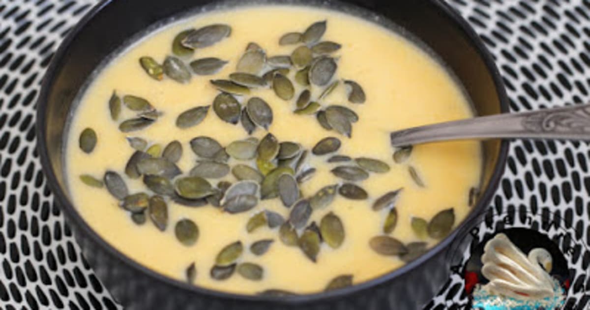 Soupe citrouille chou fleur aux graines