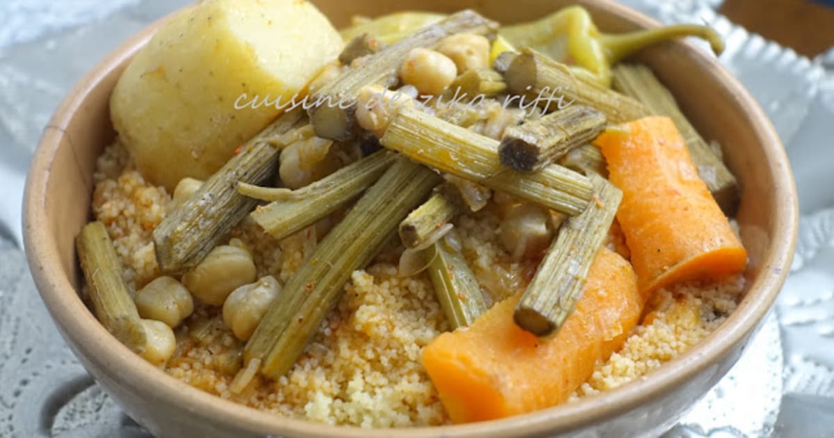 COUSCOUS RUSTIQUE BEL GUERNINA OU CHARDONS DE LA CAMPAGNE BÔNOISE POUR