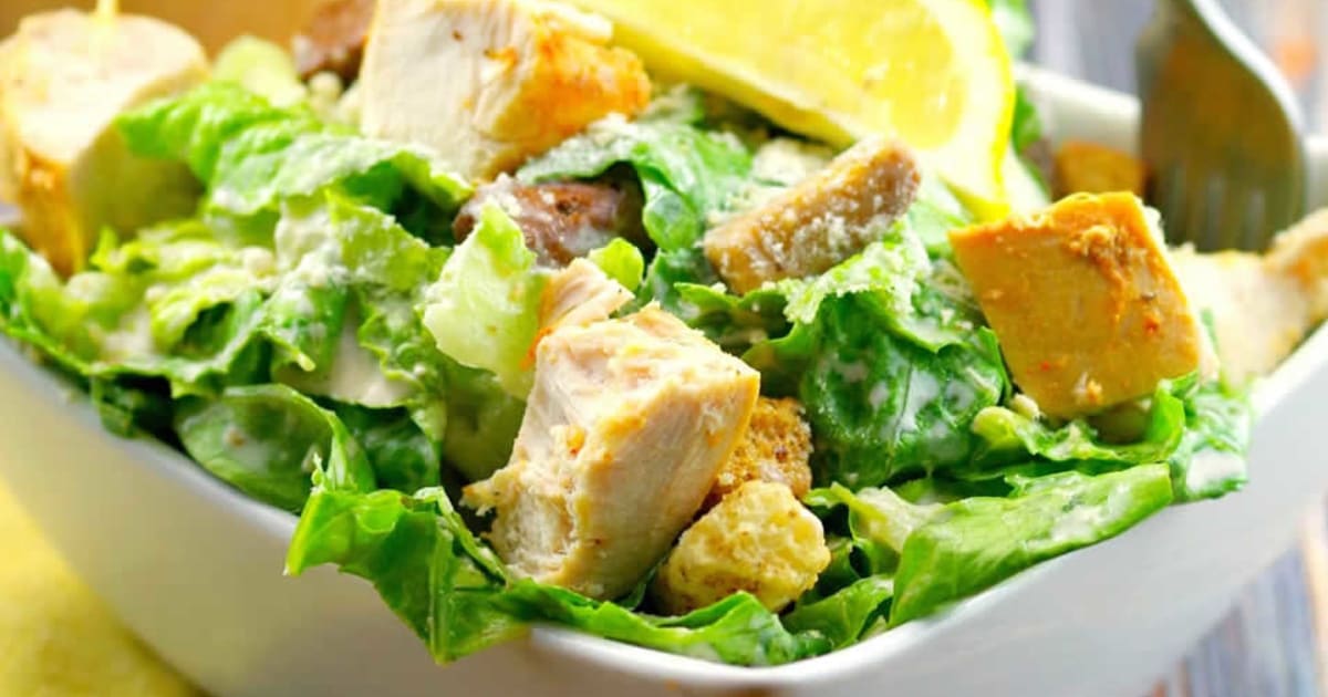 salade césar au poulet recette par recette thermomix