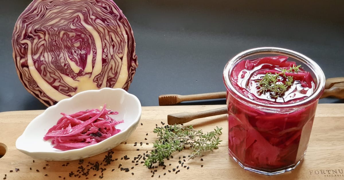 Pickles de chou rouge Recette par Mariatotal