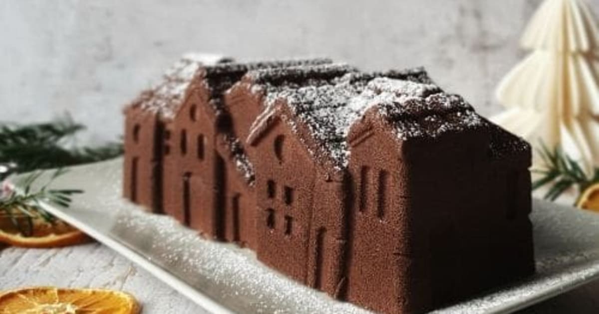 Kit Bûche Glacée 3D Winter Village Silikomart 