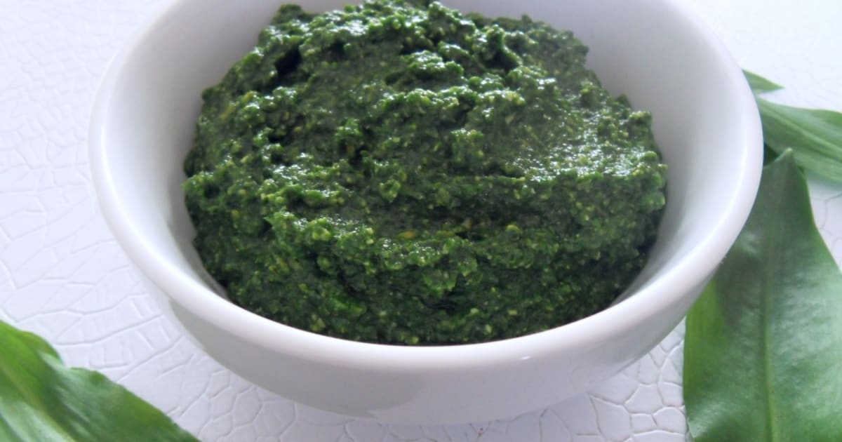 Pesto à l’ail des ours Recette par La cuisine sauvage au fil des saisons