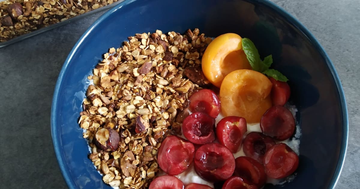 Granola à IG bas bien craquant Recette par Julie Petits Plats Faciles