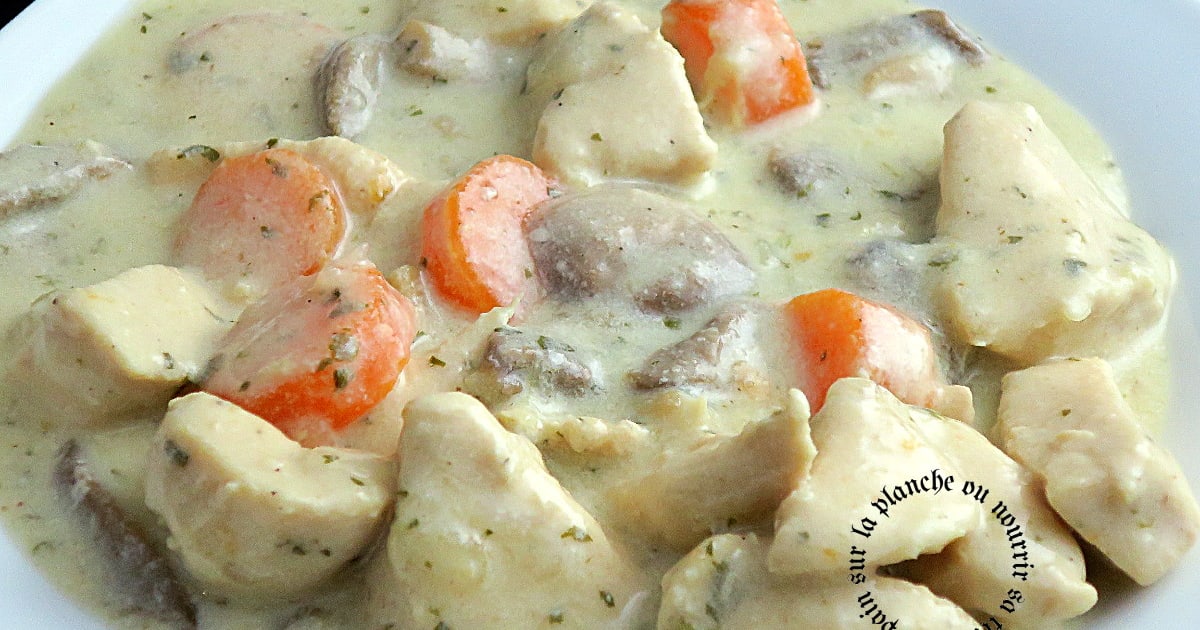 Recette Blanquette de poulet au robot Companion