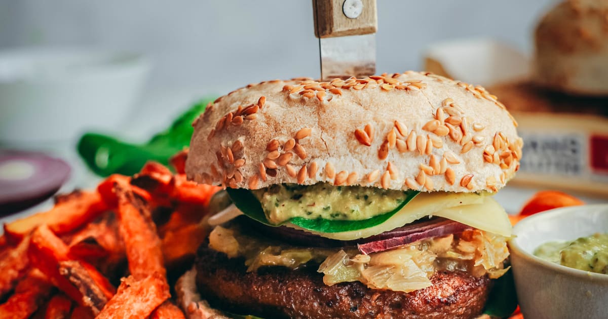 Recette Burger végétarien avec des buns sans gluten
