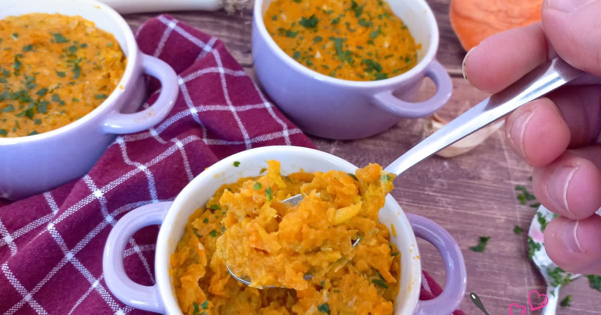 Fondue aux poireaux et papate douce au Companion Recette par Le labo de maman