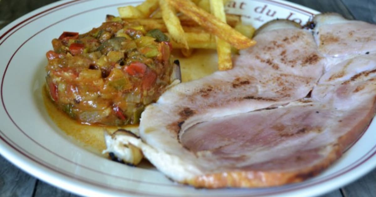 Jambon braisé à la plancha Recette par kaderick