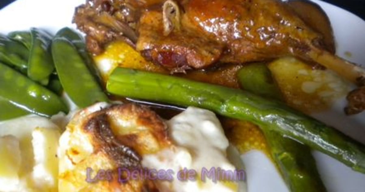 Recette Cuisse De Canard Au Miel Cuisses De Canard Confites Au Miel Et Aux Echalotes Caramelisees Recette Par Mimm