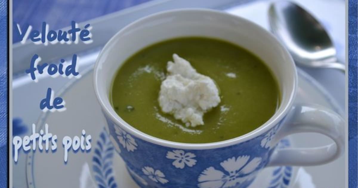 velouté de petit pois froid thermomix