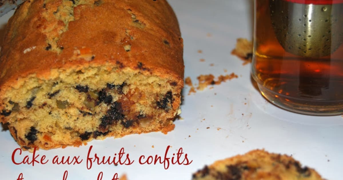 Cake Aux Fruits Confits Et Au Chocolat Recette Par Les Gourmandes Aux Fourneaux