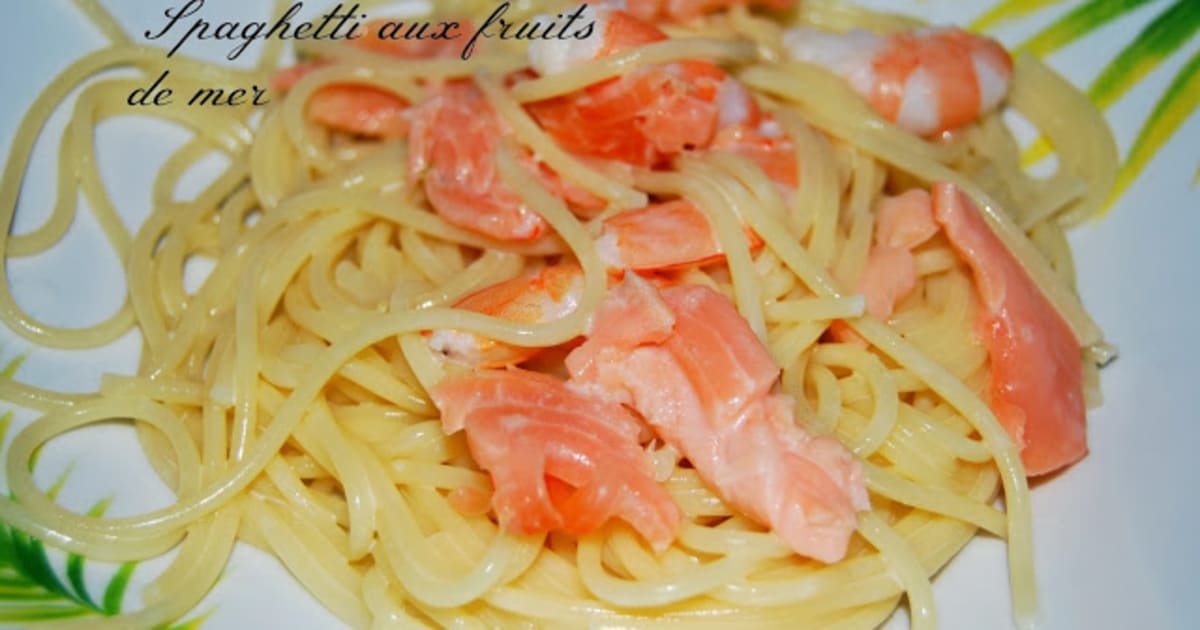 Spaghetti aux fruits de mer - Recette par Les gourmandes aux fourneaux