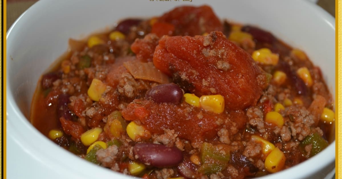 Chili con carne express Recette par La cuisine de Lilly