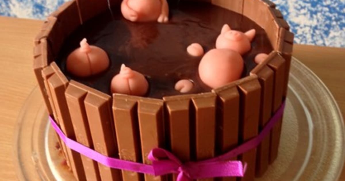 Gateau Drole Les Cochons Dans La Boue Recette Par Rolly
