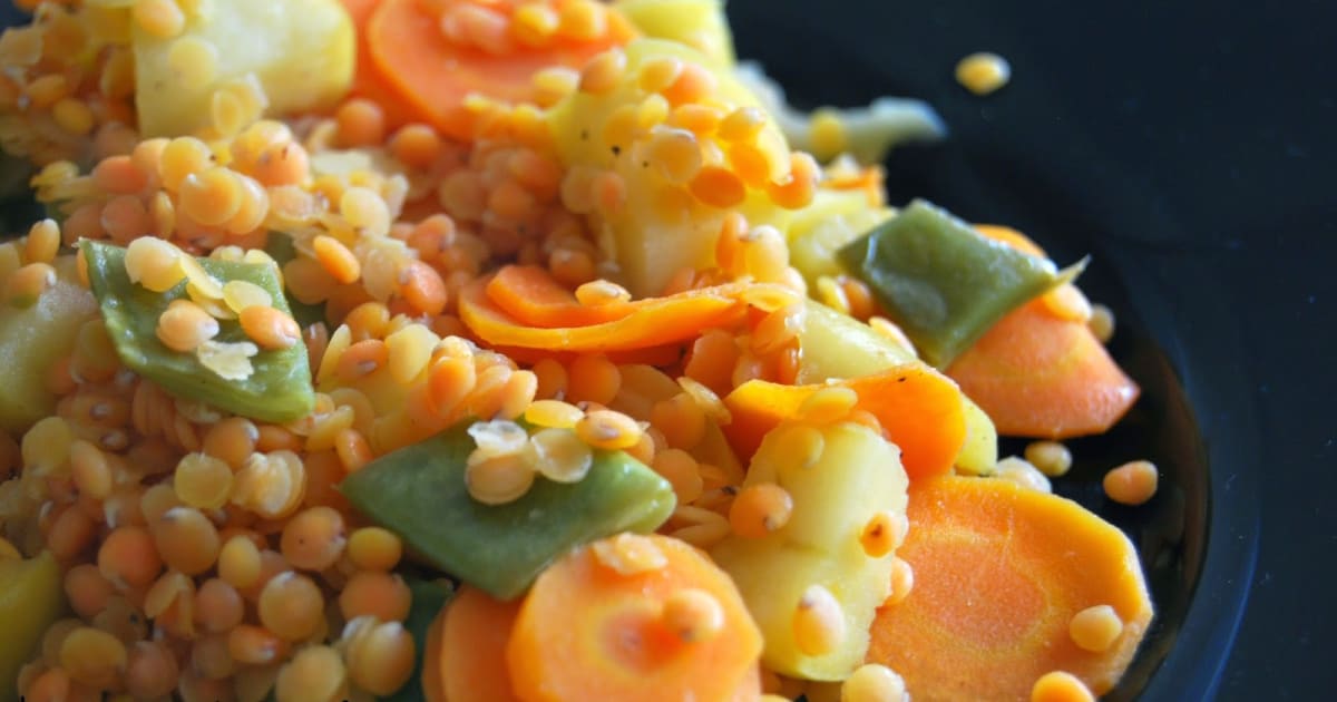 Lentilles corail et sa poêlée de légumes - Recette par Les gourmandes ...