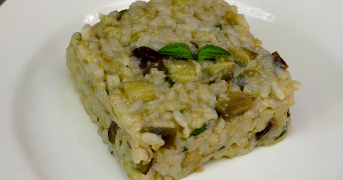Risotto aux aubergines Recette par La p'tite cuisine de Pauline